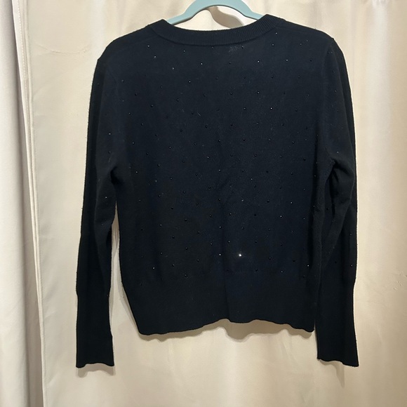 Kinross Sparkly Black V-Neck Sweater - Picture 3 of 3